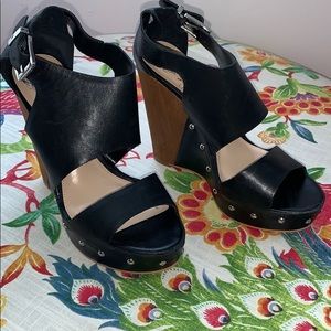 Vince Camuto Platform Leather Studded Sandals